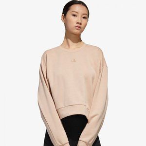 Adidas x Zoe Saldana | Cropped Sweatshirt in Ash Pearl